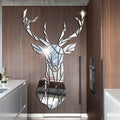 Scandinavian Deer Head Mirror Decal